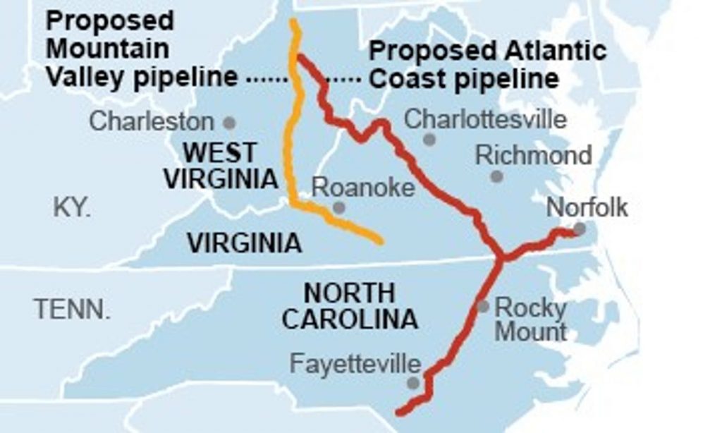 Resistance to the Atlantic Coast and Mountain Valley Pipelines The