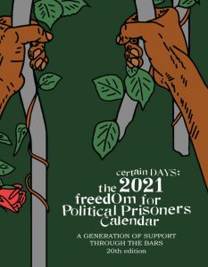 2021 Certain Days: Freedom For Political Prisoners Calendar cover