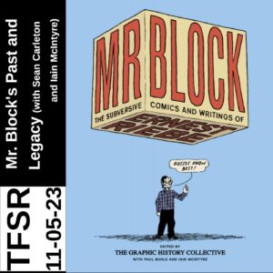 book cover of "Mr Block: The Subversive Comics and Writings of Ernest Riebe" featuring a drawing of Mr Block saying "Bosses know best!"